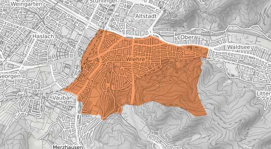 Mietspiegelkarte Freiburg im Breisgau Wiehre